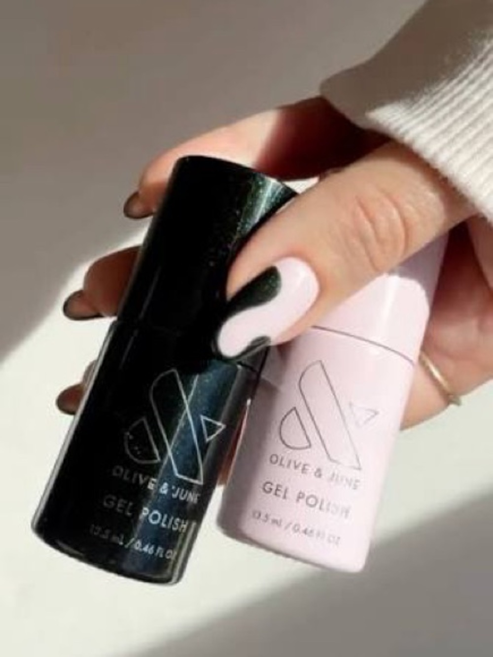 New OLIVE & JUNE Gel Duo - Pink Sands & Emo Elf ×
